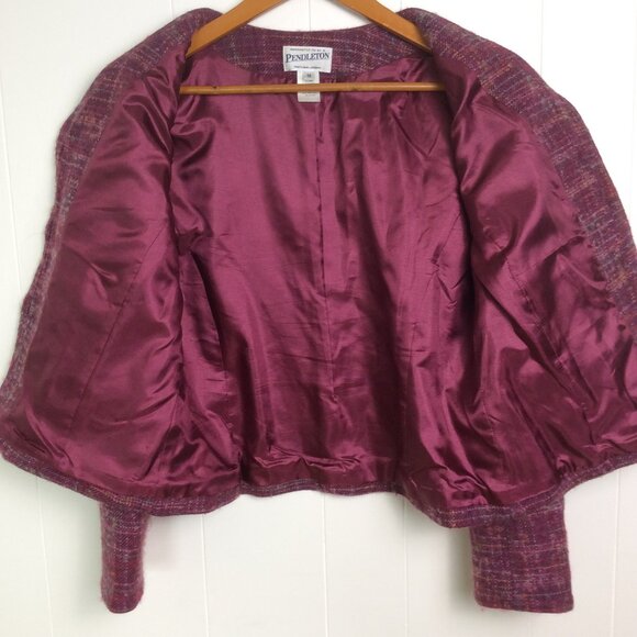 Pendleton Wool Tweed Blazer Jacket Size 10 - Picture 5 of 13